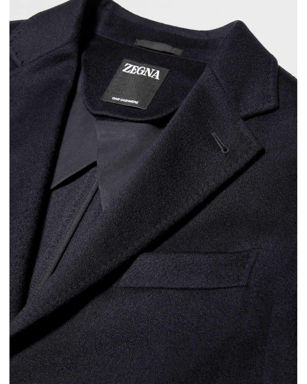 Zegna Blue Single-Breasted Suit Jacket for men