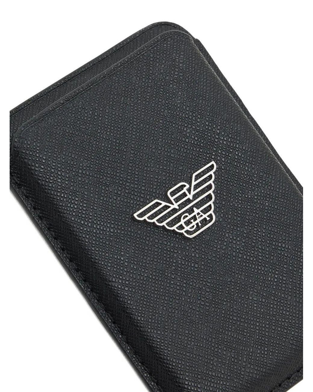 Emporio Armani Black Phone Case for men