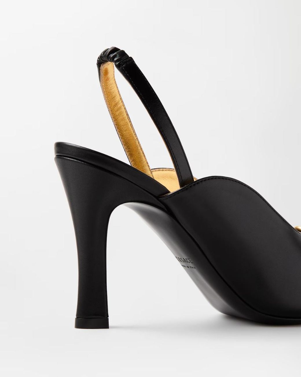 Versace Black Marisa Slingback Pumps