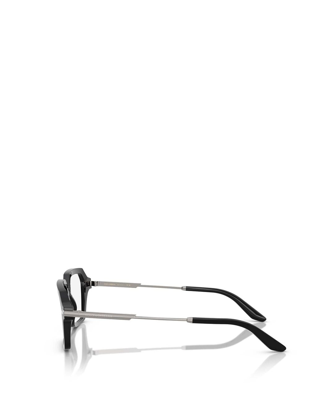 Dolce & Gabbana White Eyewear Square Frame Glasses for men