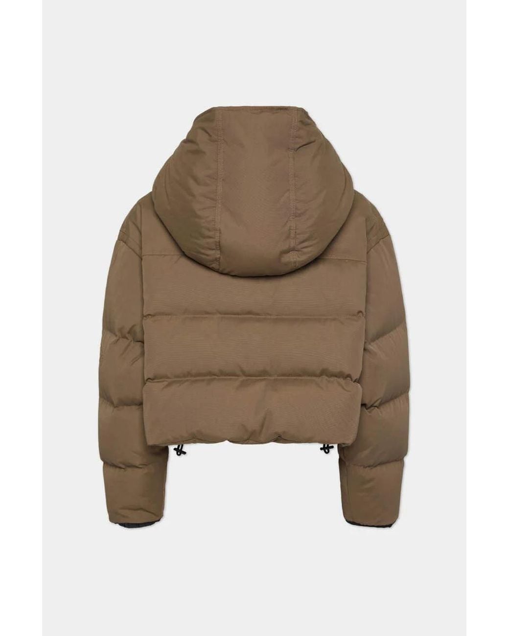 DSquared² Brown Icon Utility Hooded Puffer Jacket