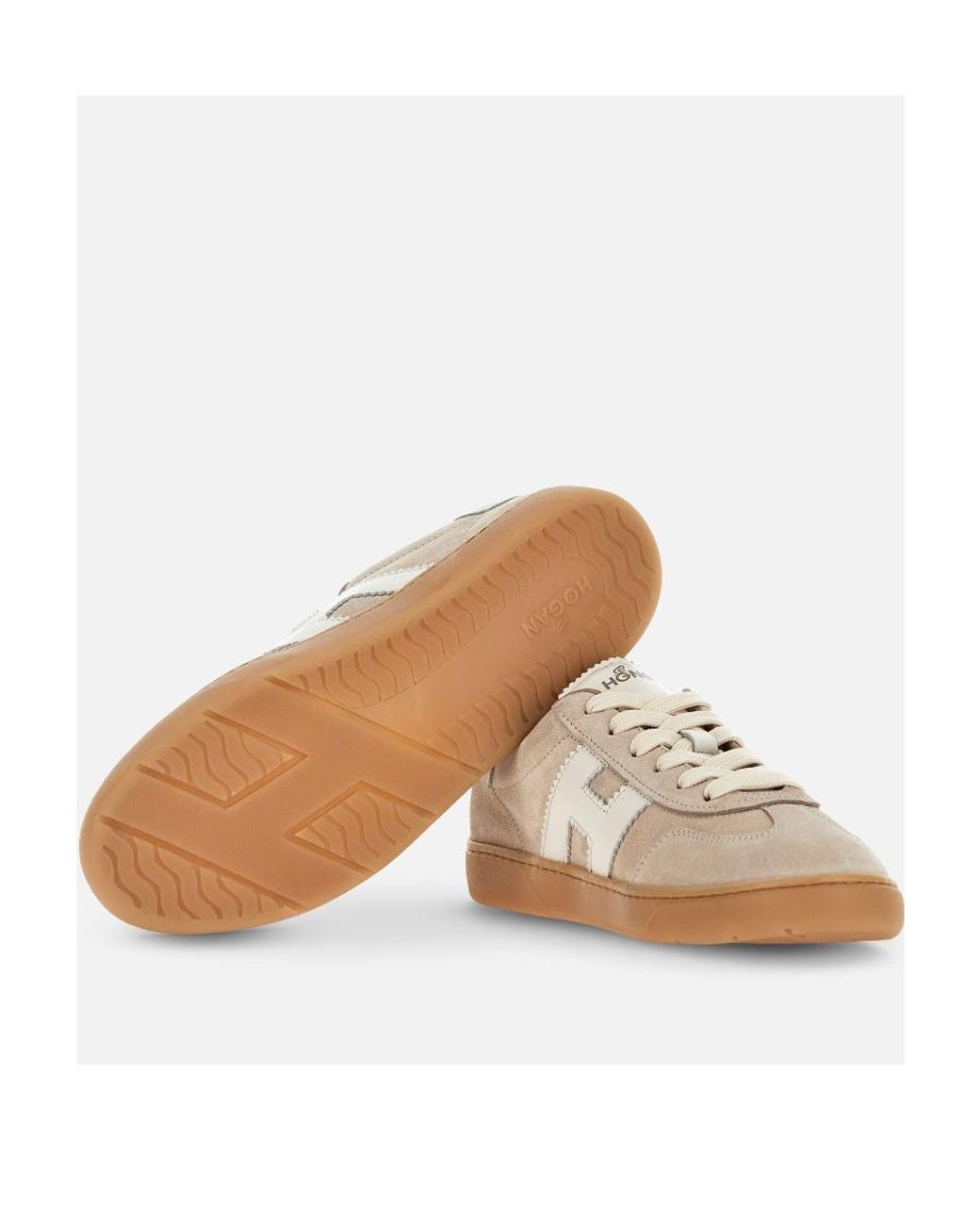 Hogan White H-Logo Low-Top Sneakers