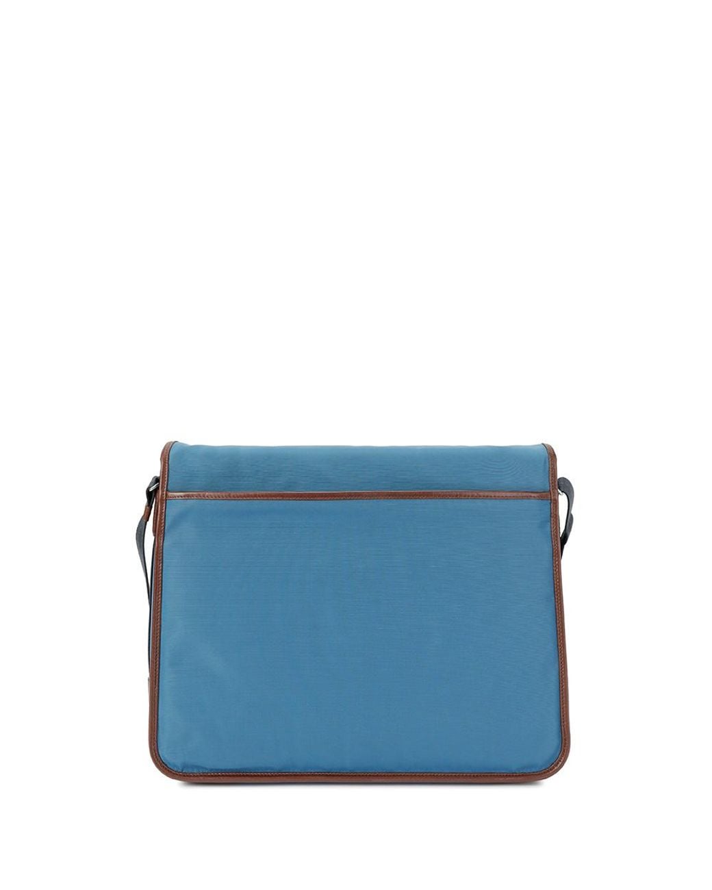 Dunhill Blue Logo Flap Shoulder Bag for men