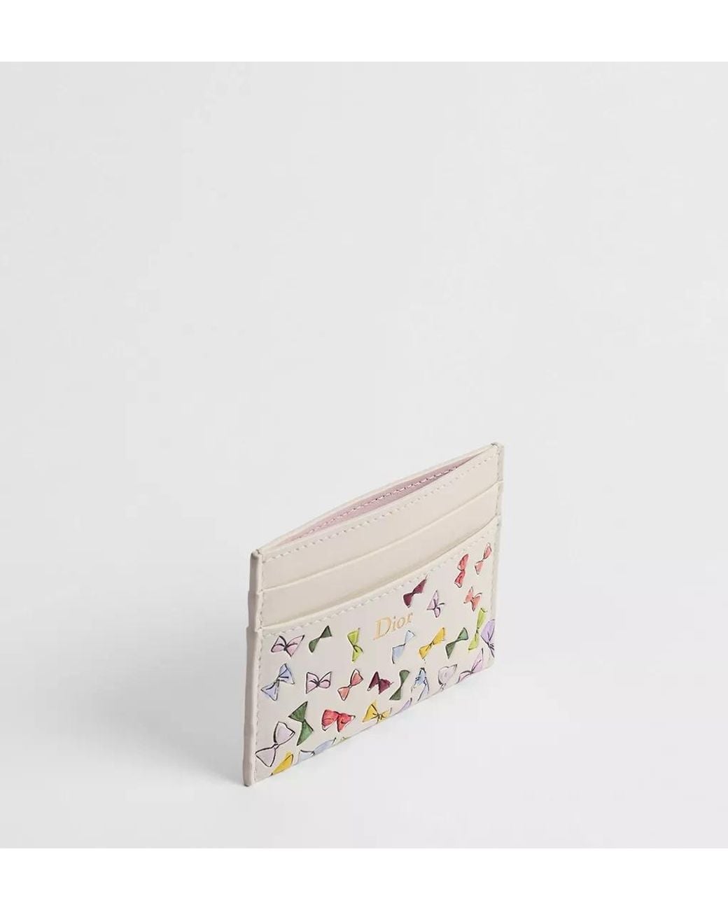 Dior White Iviera Freesia Card Holder