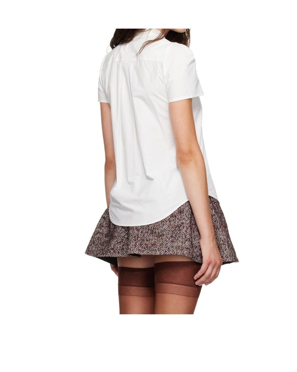 ShuShu/Tong White Logo-Embroidered Short-Sleeve Shirt