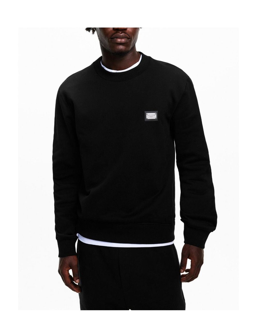 Dolce & Gabbana Black Crew Sweatshirt for men
