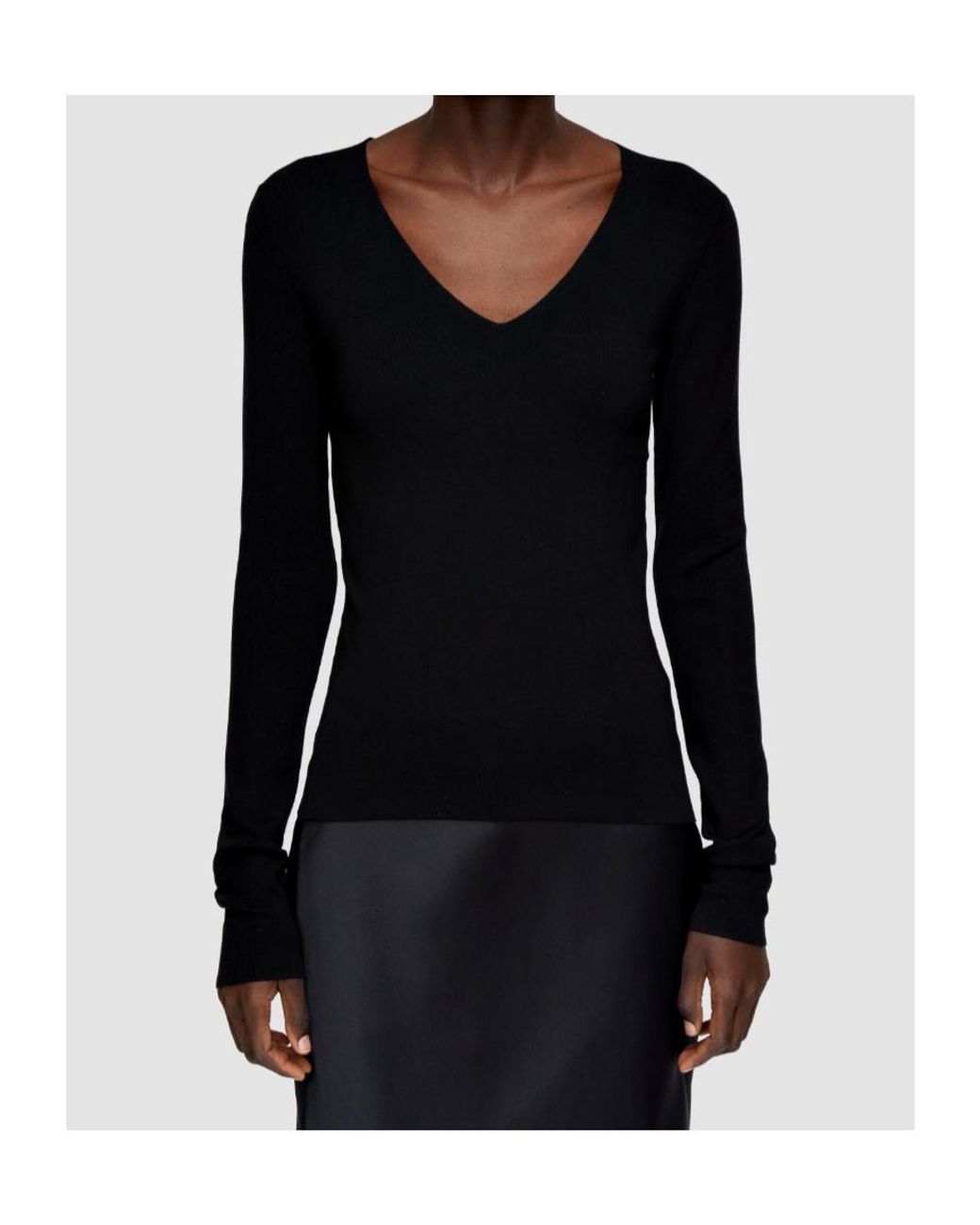 Joseph Black V-Neck Sweater