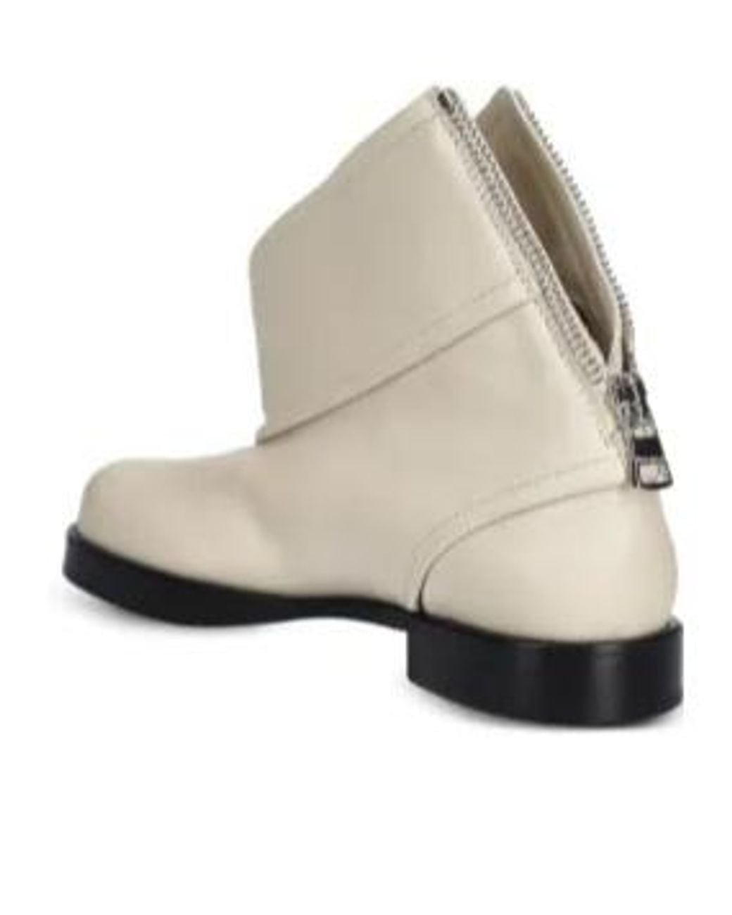 J.W. Anderson Natural 30Mm Zip-Detail Boots