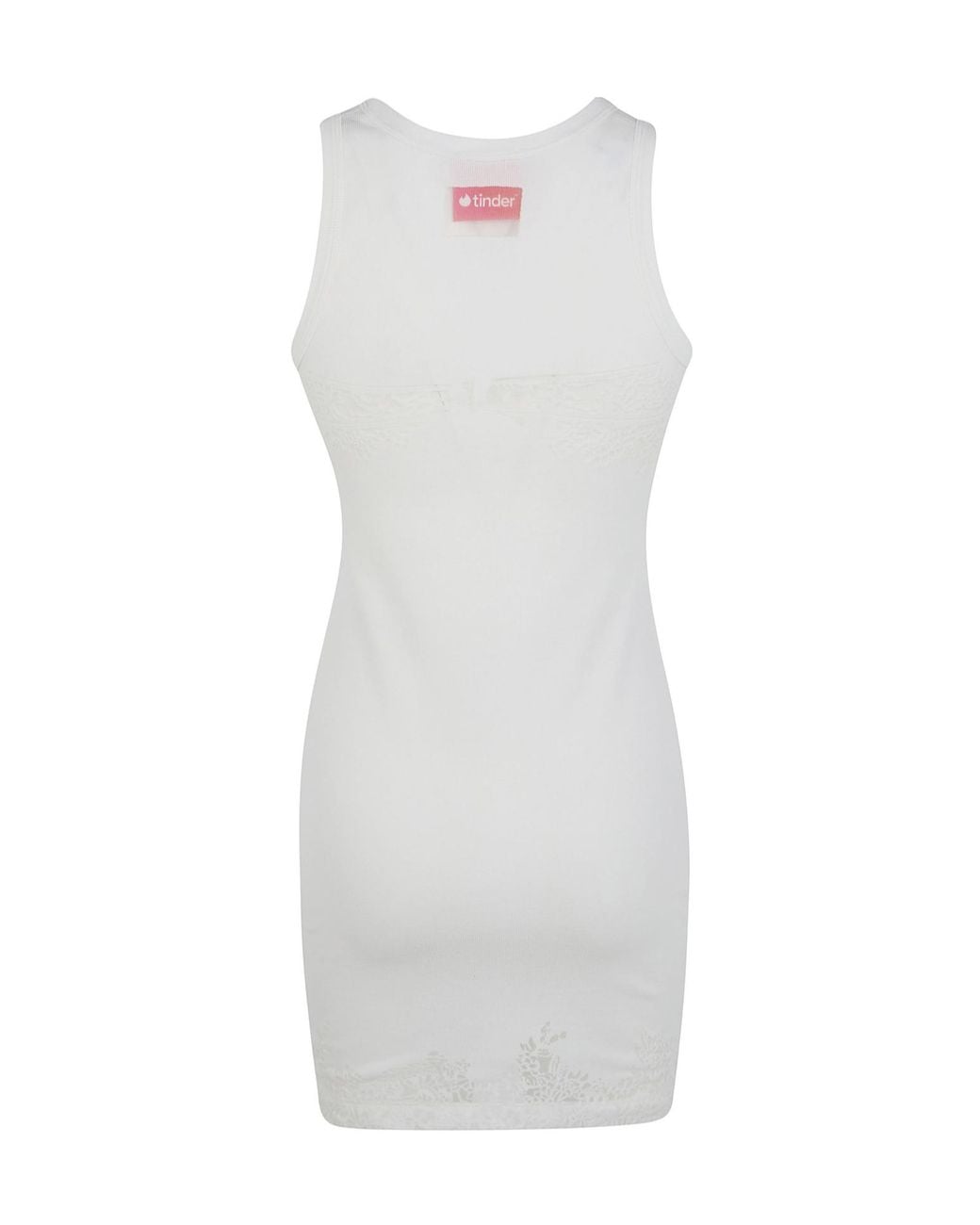 DIESEL White X Tinder Pr-D-Anki-Lace-R Mini Tank Dress