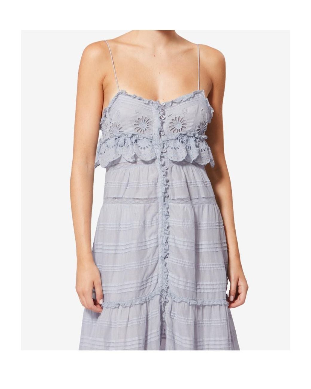 Isabel Marant Blue Isabel Marant Étoile Paule Floral Lace Dress
