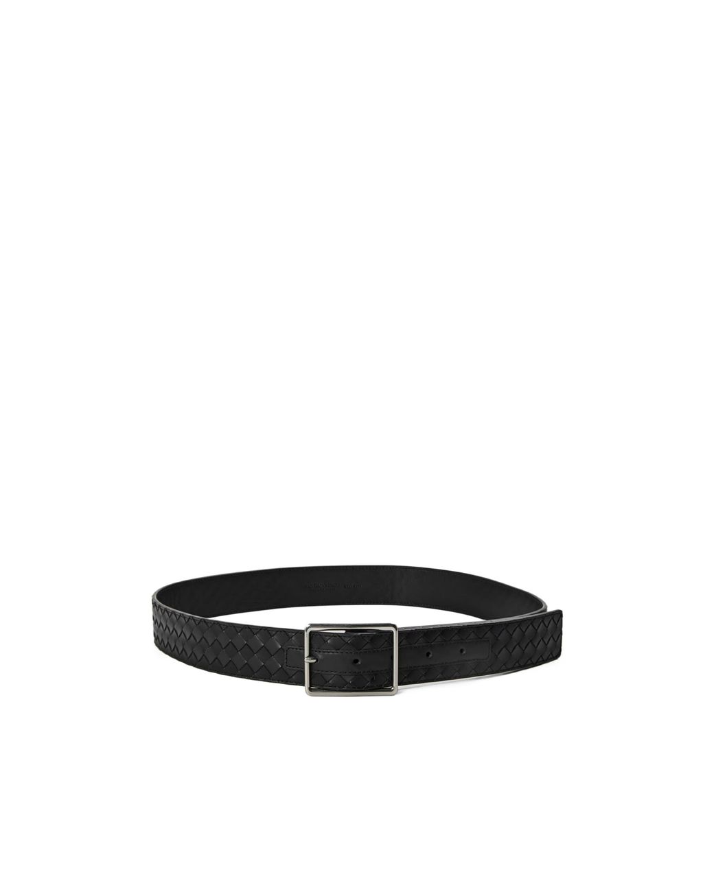Bottega Veneta White Intrecciato Leather Belt for men