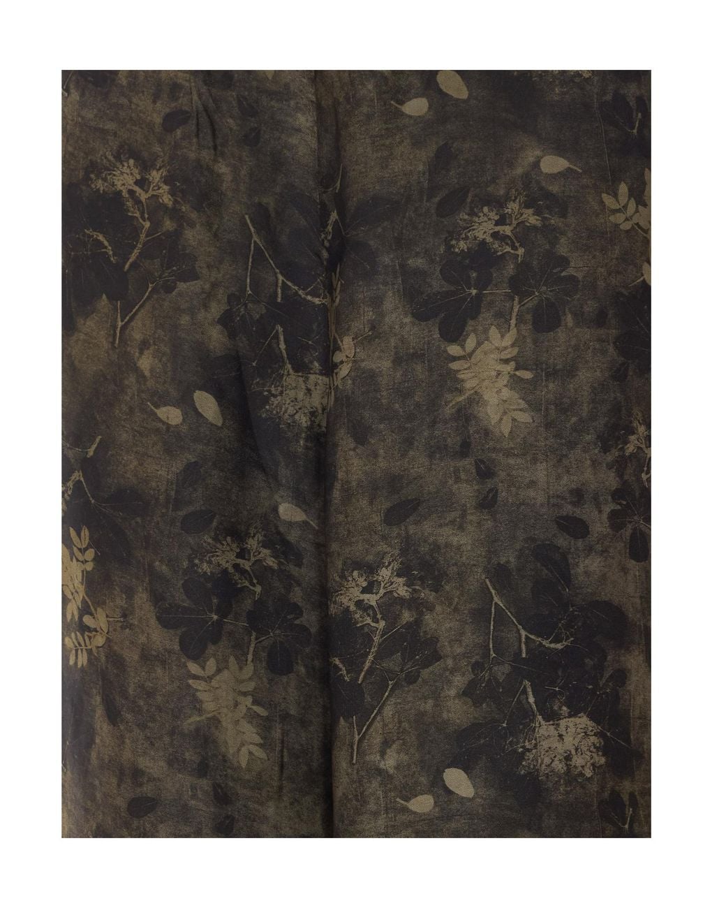 Uma Wang Brown Pansy Printed Trousers