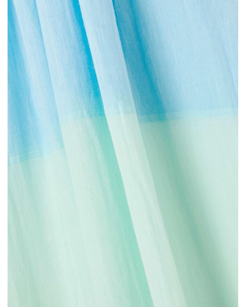 Lemlem Blue Cotton-Gauze Midi Dress