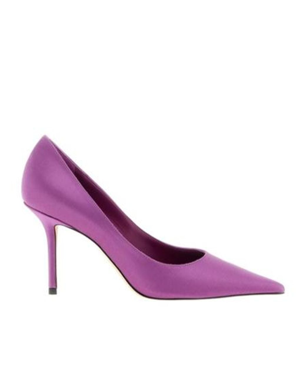 Jimmy Choo Purple Love 85 Pointed-Toe Slip-On Pumps