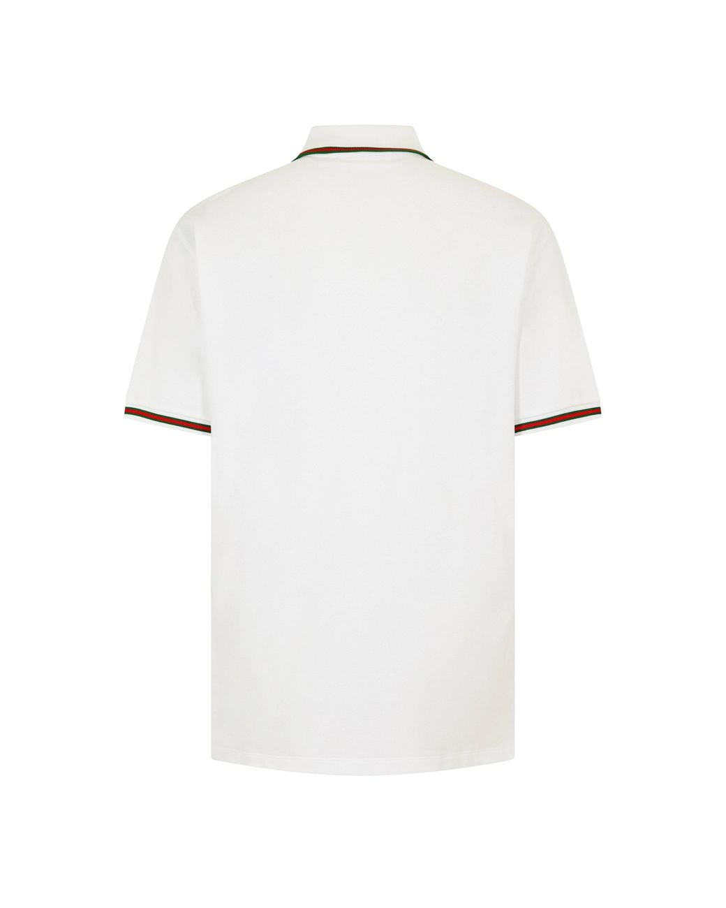 Gucci White Short-Sleeve Polo Shirt for men