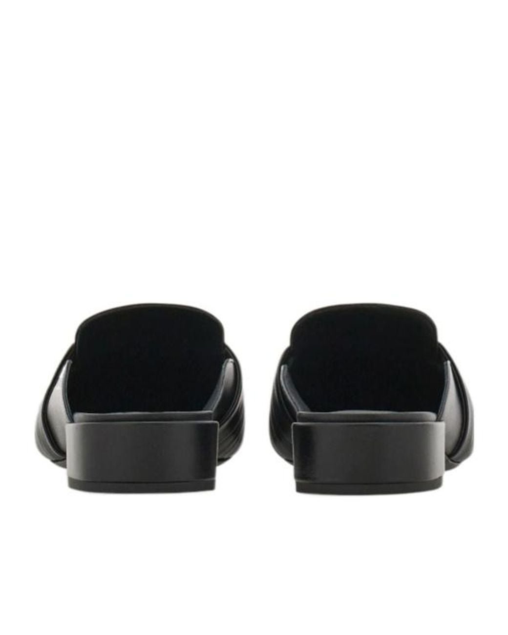 Ferragamo Black Gancini Ornament Mule