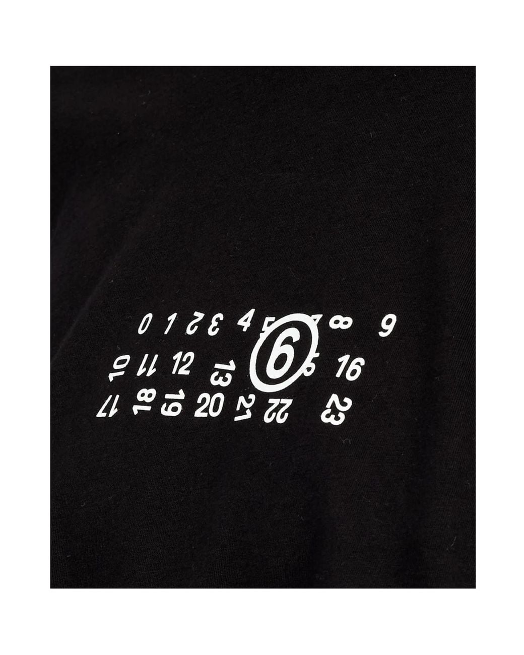 MM6 by Maison Margiela Black Cropped Logo T-Shirt