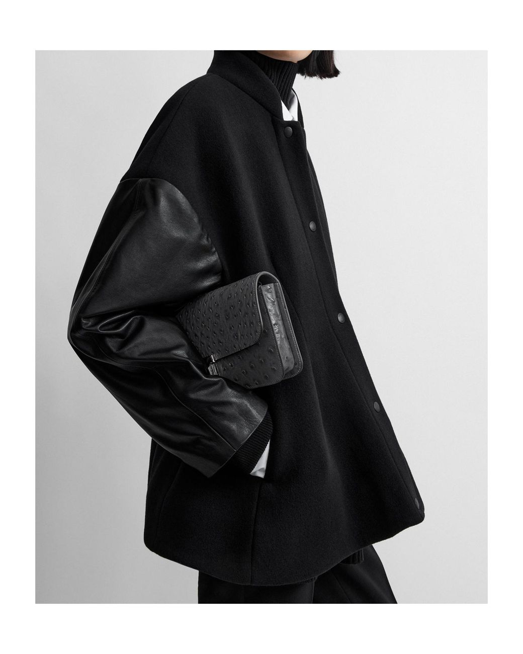 Totême Black Totême Varsity Bomber Jacket