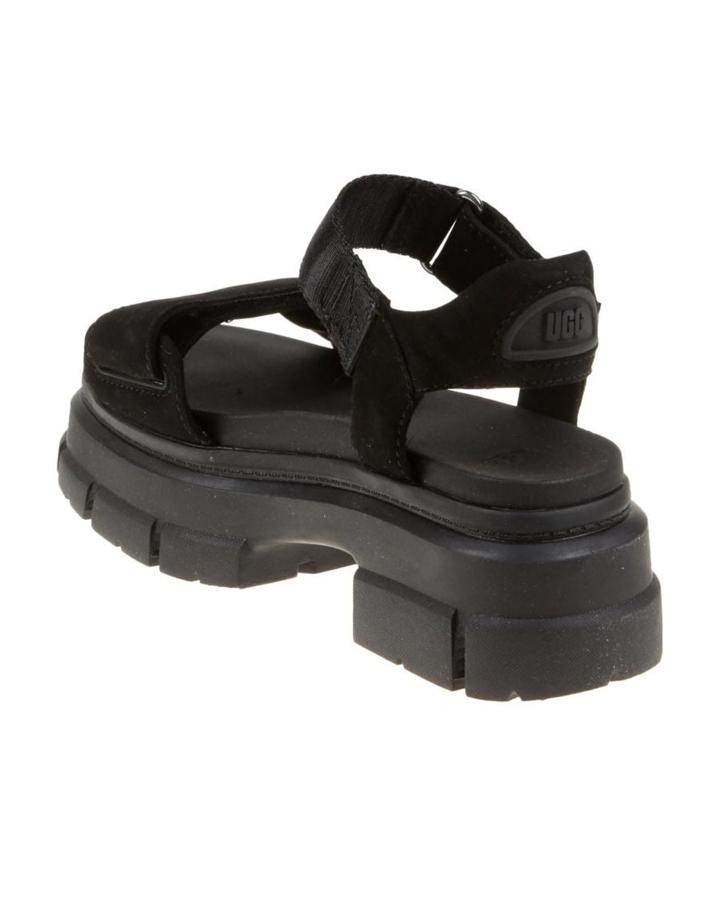 Ugg Black Logo Sandals