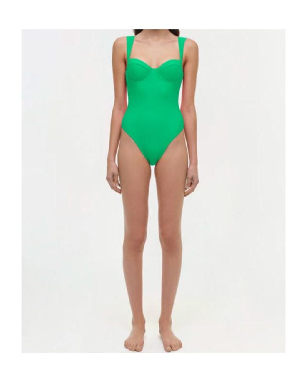 Jonathan Simkhai Green Kyle Bustier One Piece