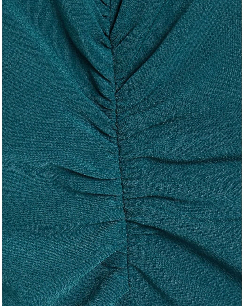 Max Mara Green Crepe Sleeveless V-Neck Dress