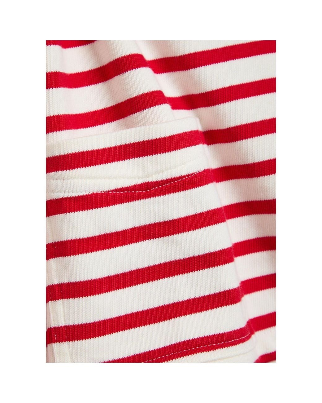 Polo Ralph Lauren Red Striped Cotton Sweatshirt