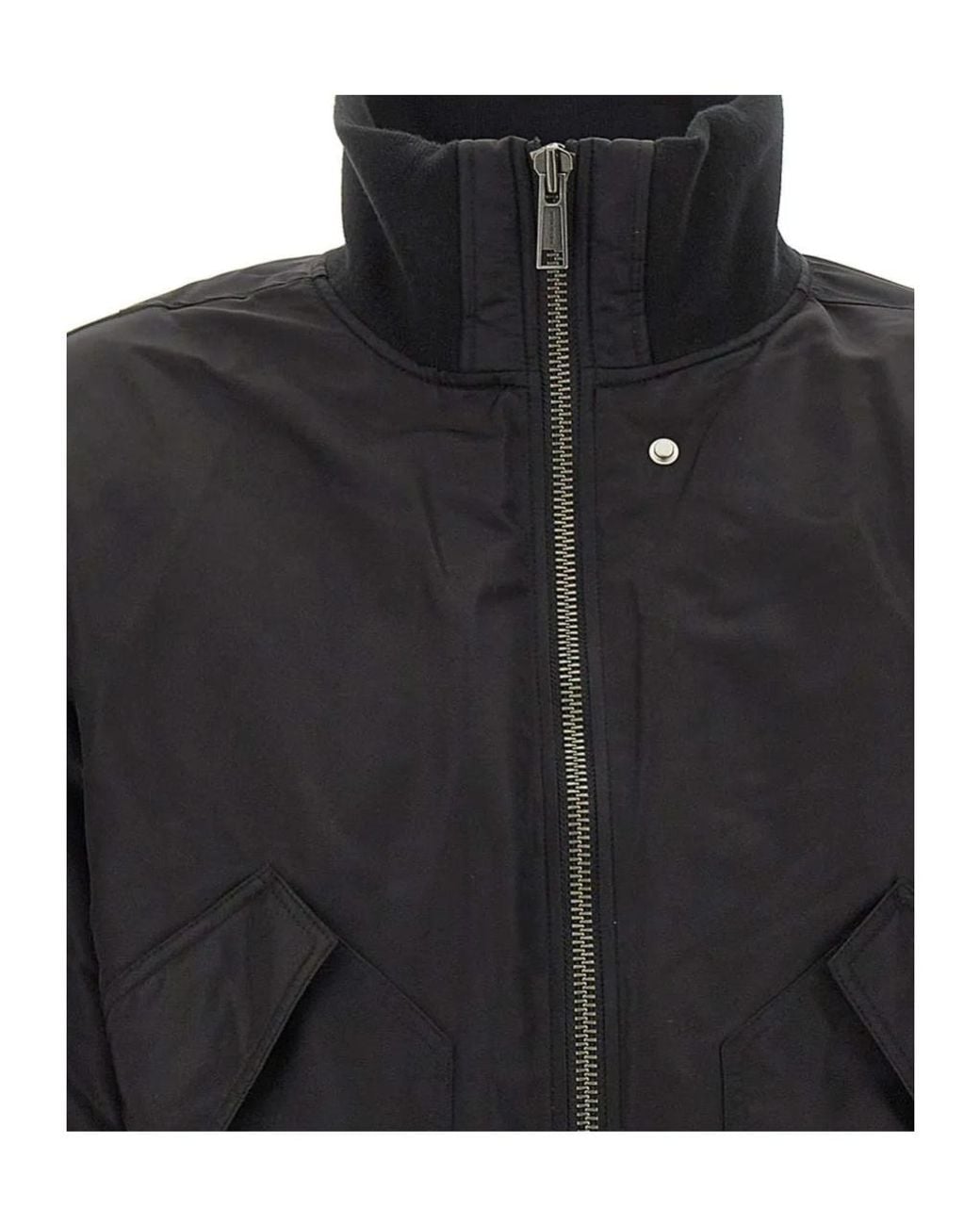 Entire studios Black Echo Padded Bomber Jacket for men