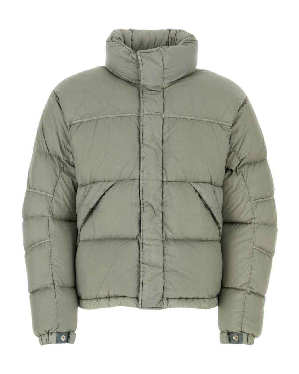 C P Company Green Long Sleeved Quilted Padded Jacket for men