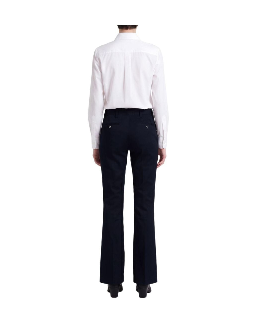 Dolce & Gabbana Blue Simple Straight-Leg Pants