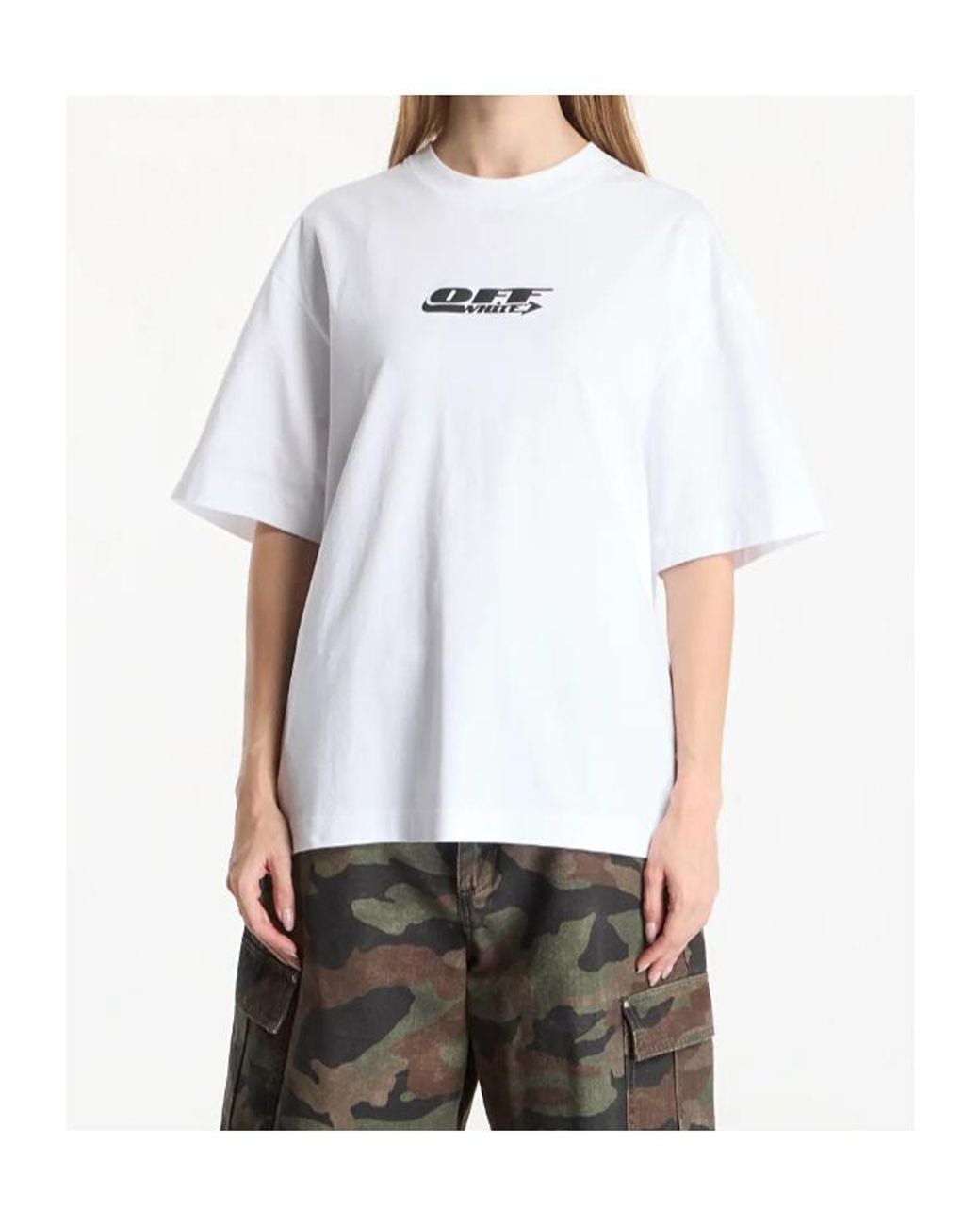 Off-White c/o Virgil Abloh White Graphic-Print Short-Sleeve T-Shirt for men