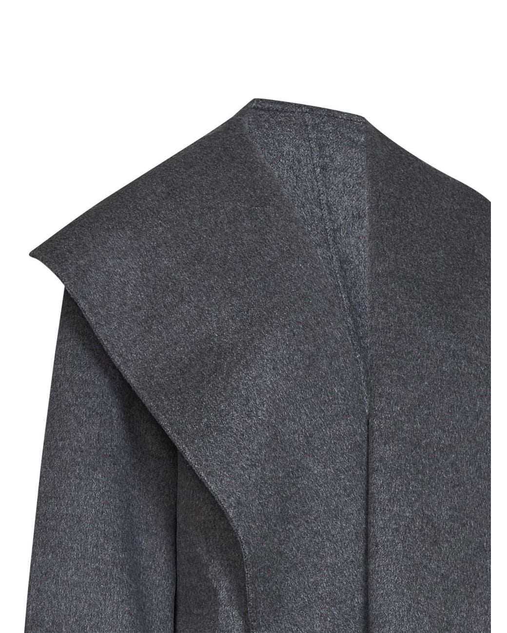 Totême Gray Totême Oversized Hooded Coat