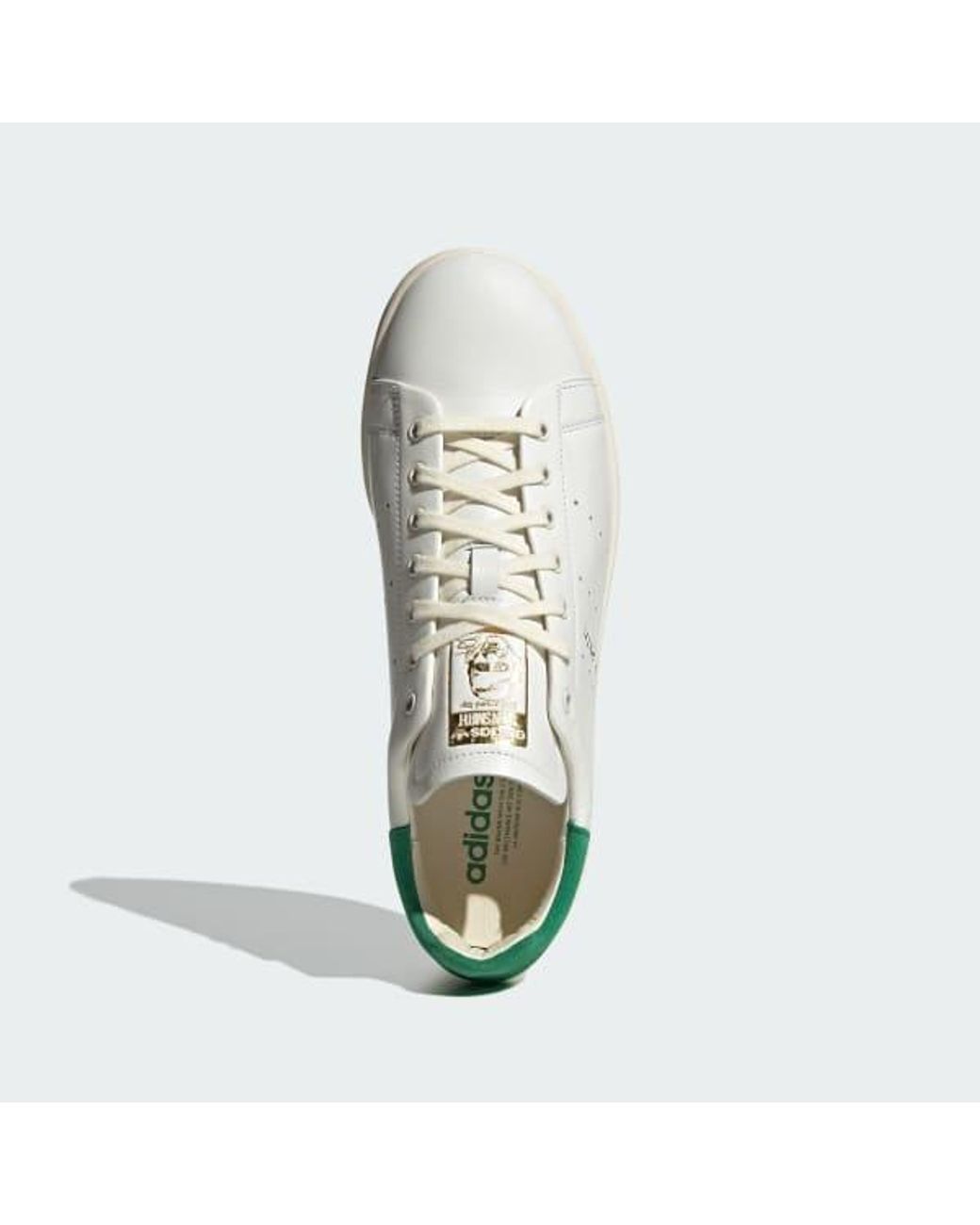 Adidas White Originals Stan Smith Lux Lace-Up Sneakers for men