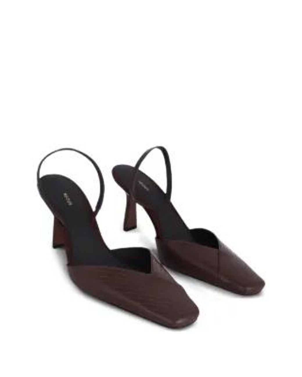 Neous Brown Slingback Heeled Pumps