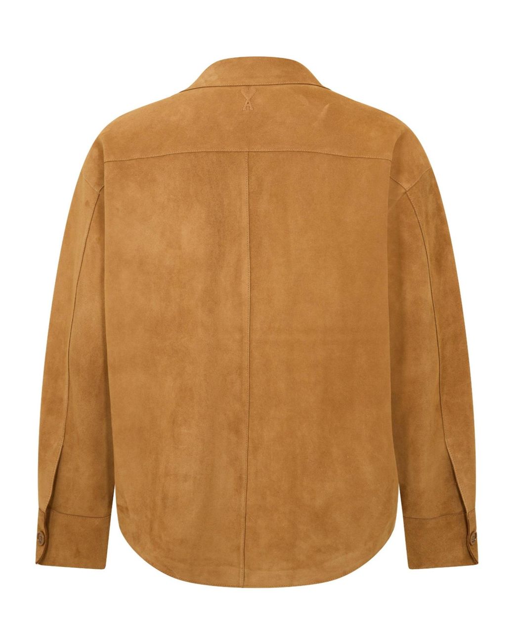 AMI Brown Suede Shirt Jacket for men