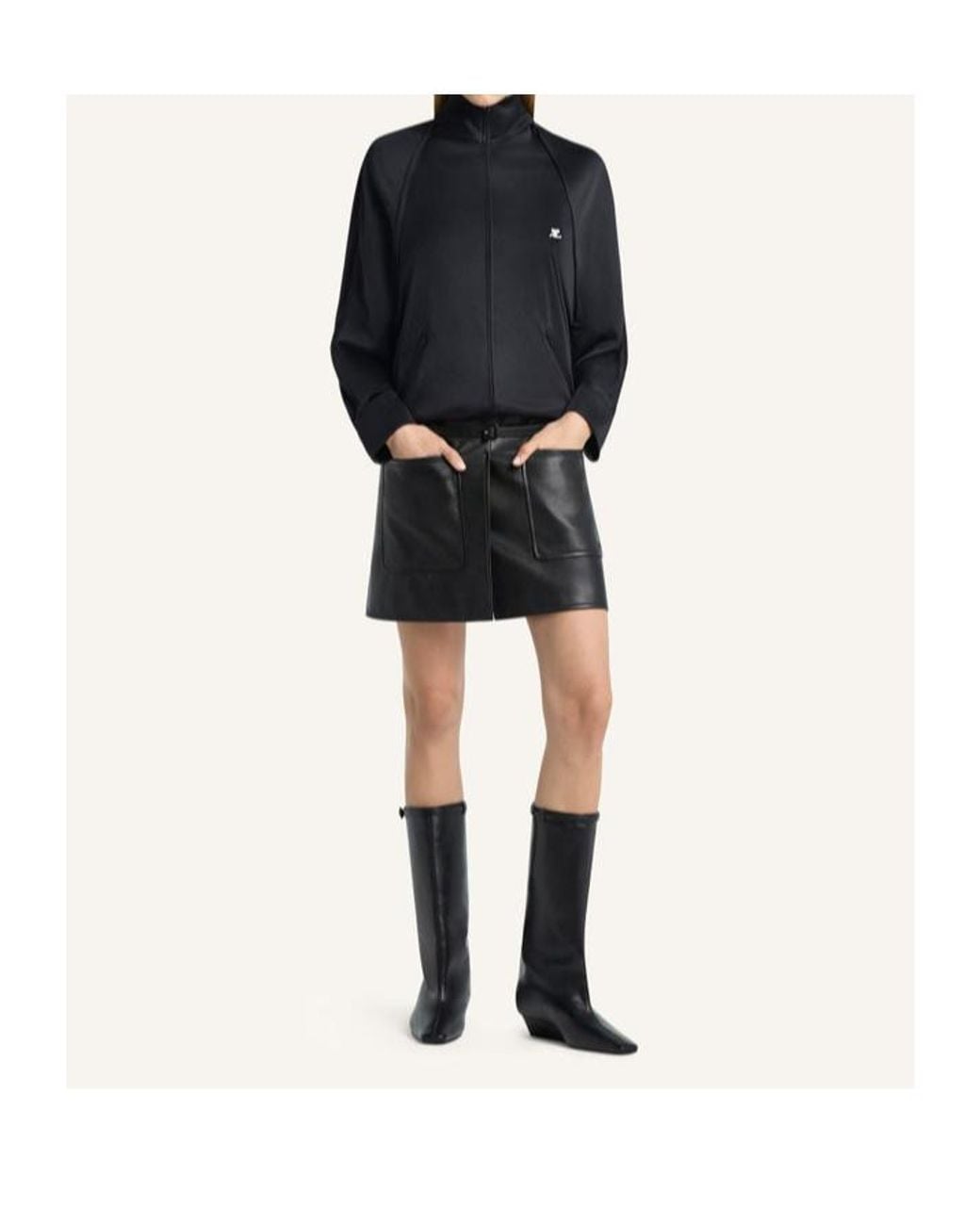 Courreges Blue Courrèges Zip-Up Track Jacket