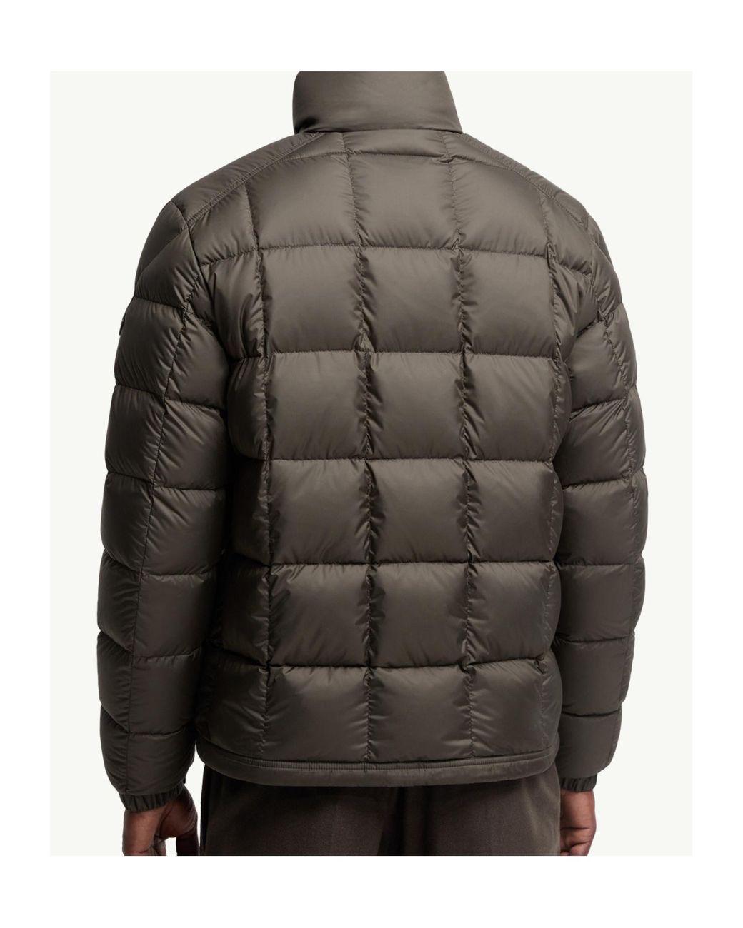 Moncler Green Eglise Square-Quilted Hooded Short Down Jacket for men