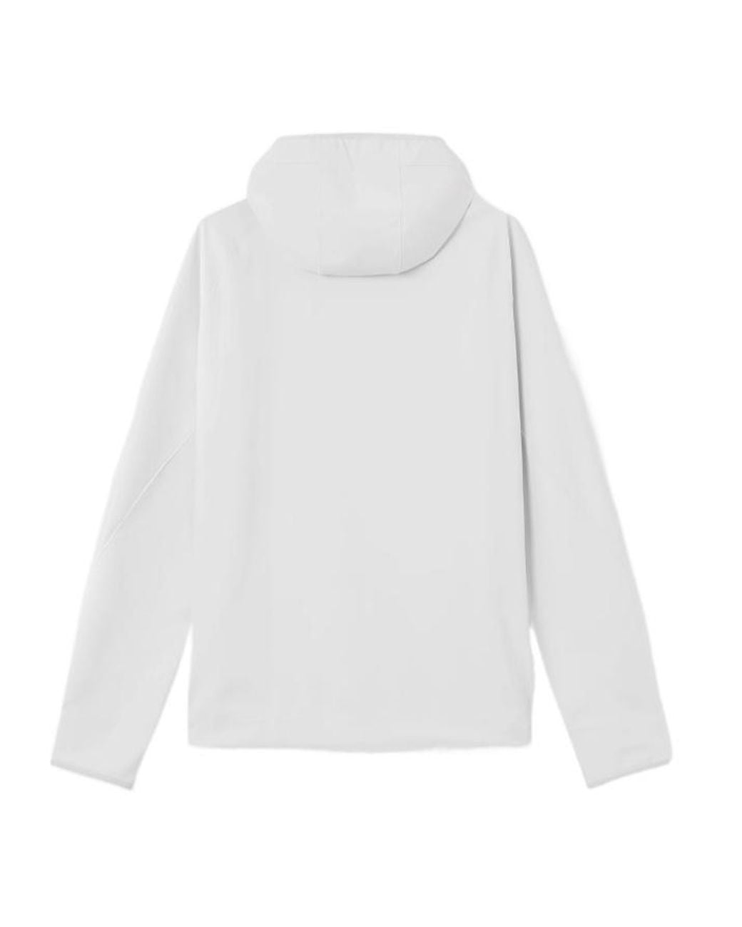 Stone Island White Oversized-Fit Zip-Up Hooded Sweatshirt With Zip Pockets for men