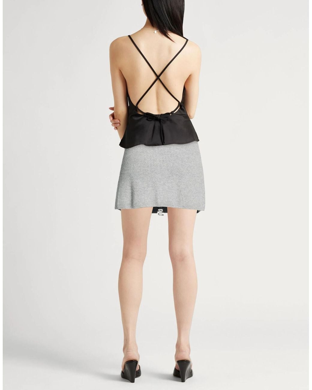 Sportmax Gray Mini Skirts