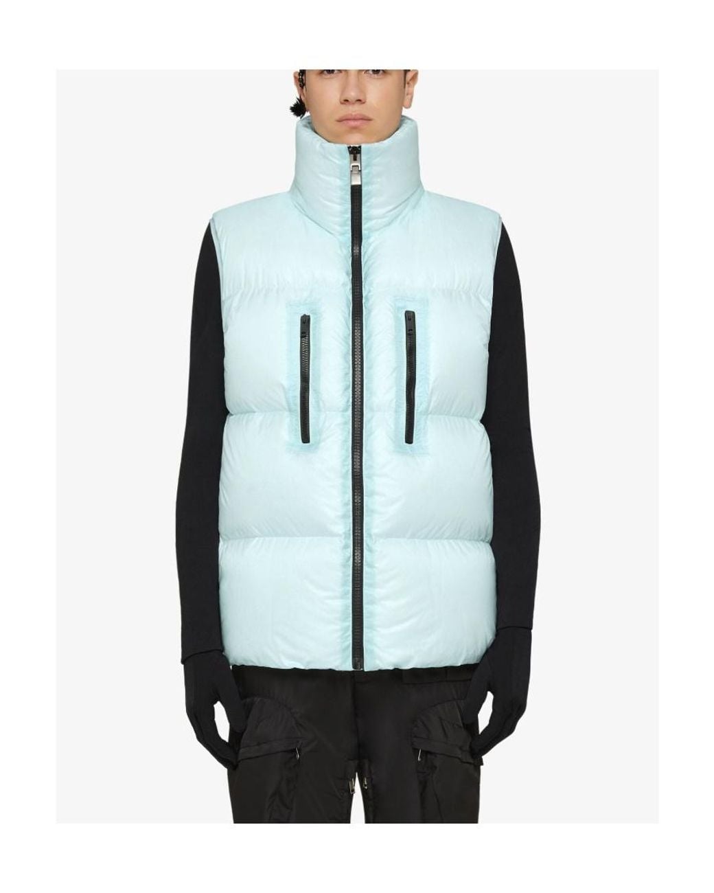 Givenchy Blue Embroidered Sleeveless Down Vest for men