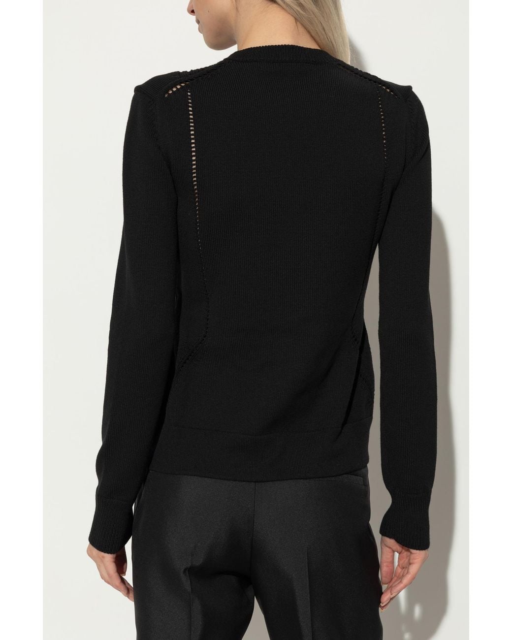 Jil Sander Black Knitted Crewneck Jumper