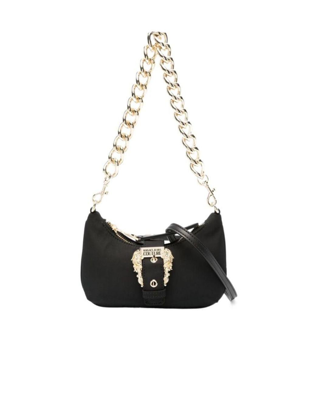 Versace Jeans White Baroque-Buckle Mini Bag