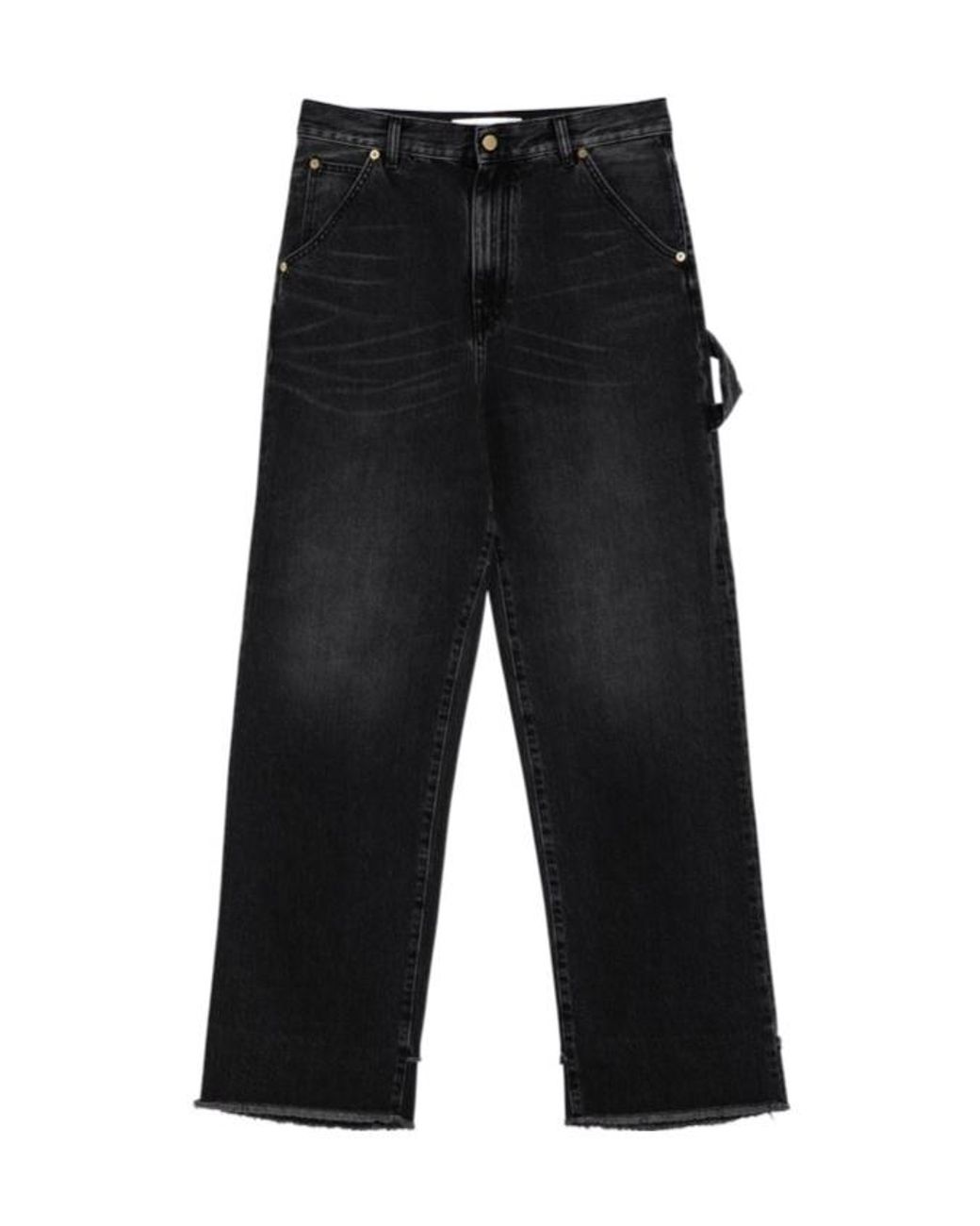 DARKPARK Black Belt Ring Washed Jeans