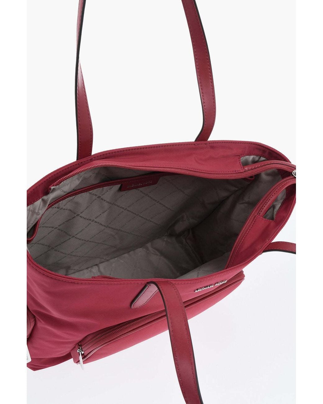 Michael Kors Red Zip-Closure Tote Bag
