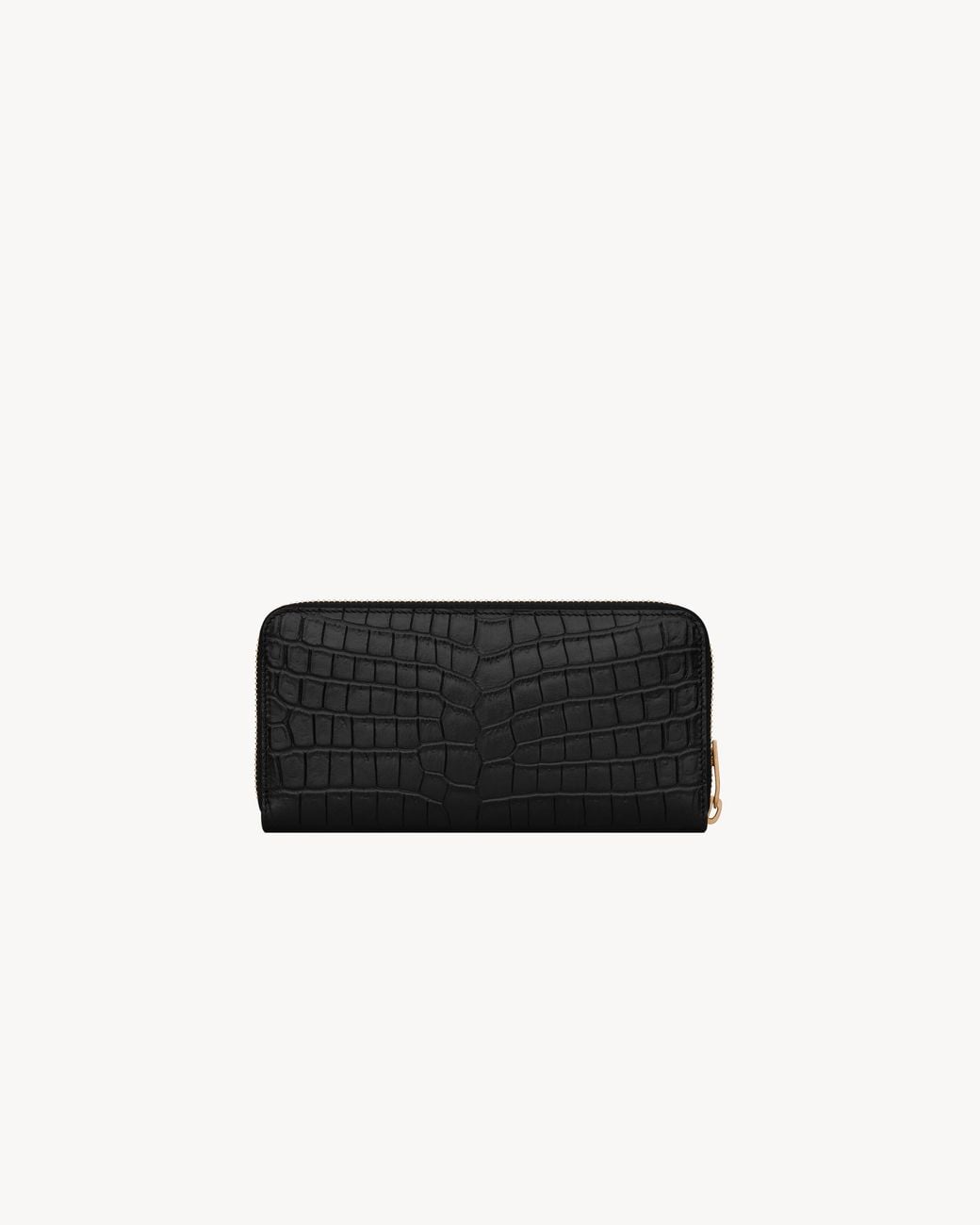 Saint Laurent Black Zip-Around Wallet for men