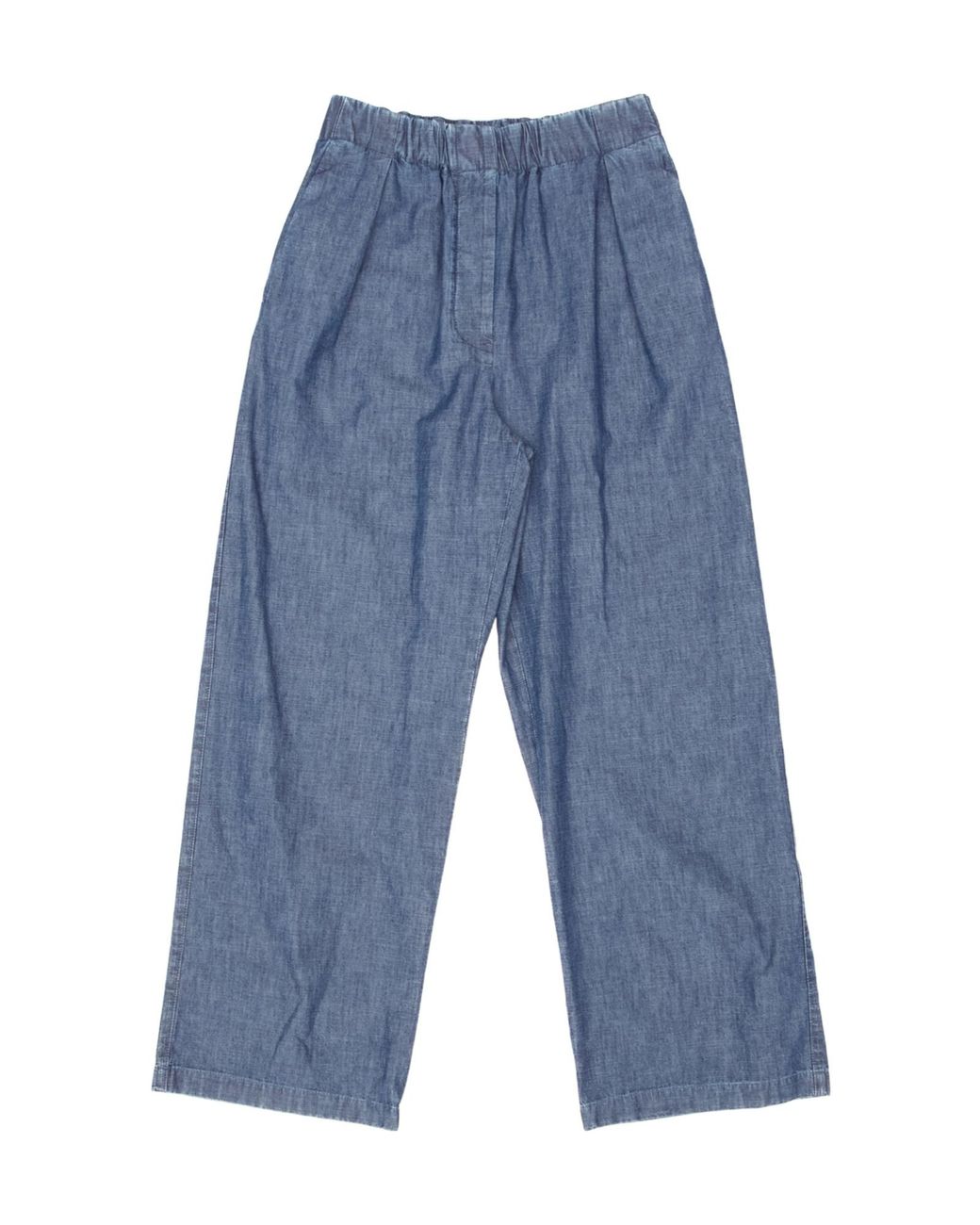 Jil Sander Blue Elastic Waist Pants