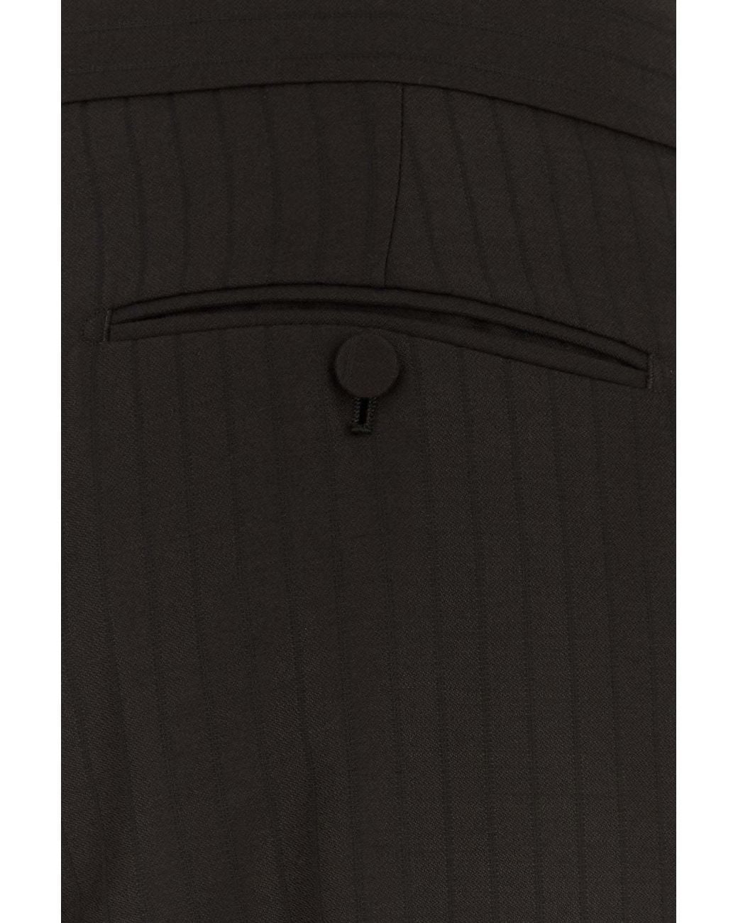 Tom Ford Black Embroidered Twill Casual Trousers for men