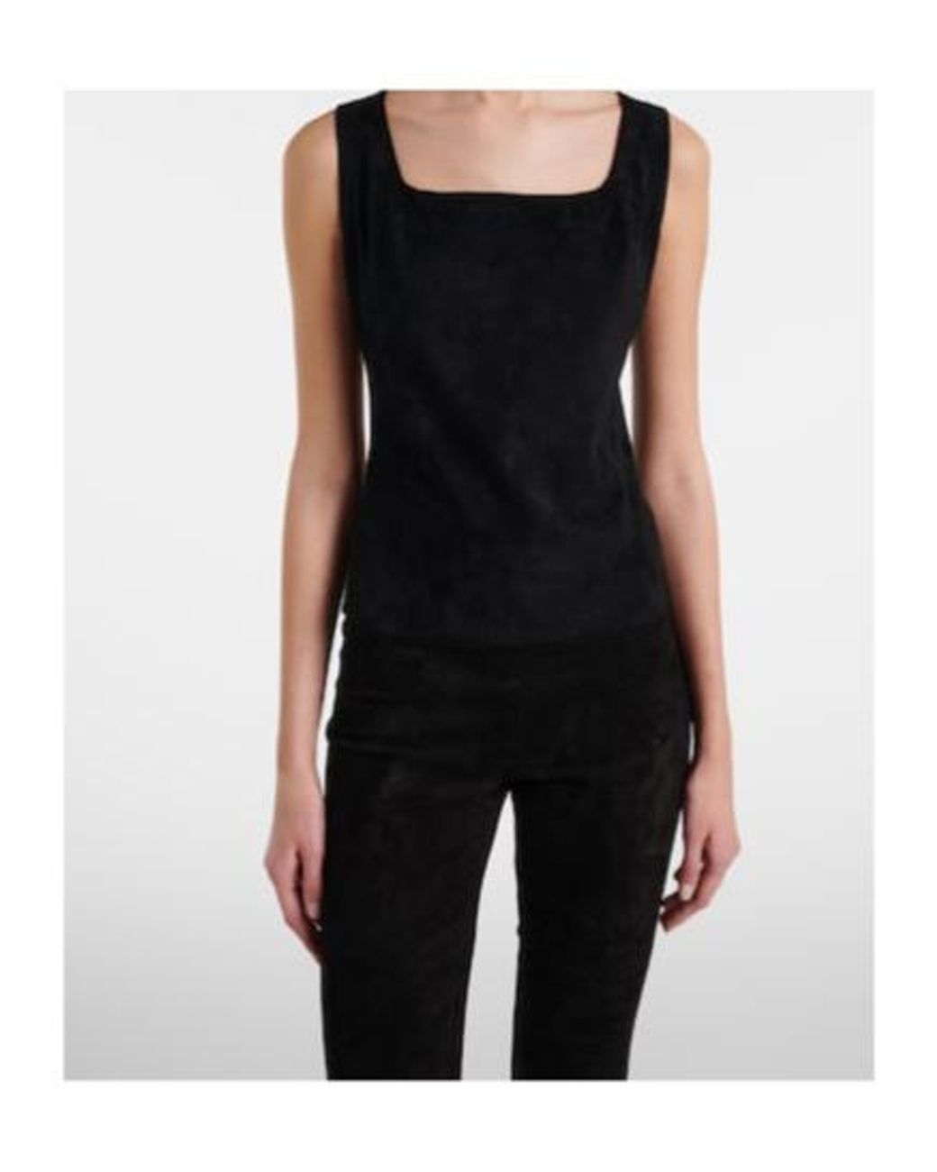 Stouls Black Edie Suede Tank Top