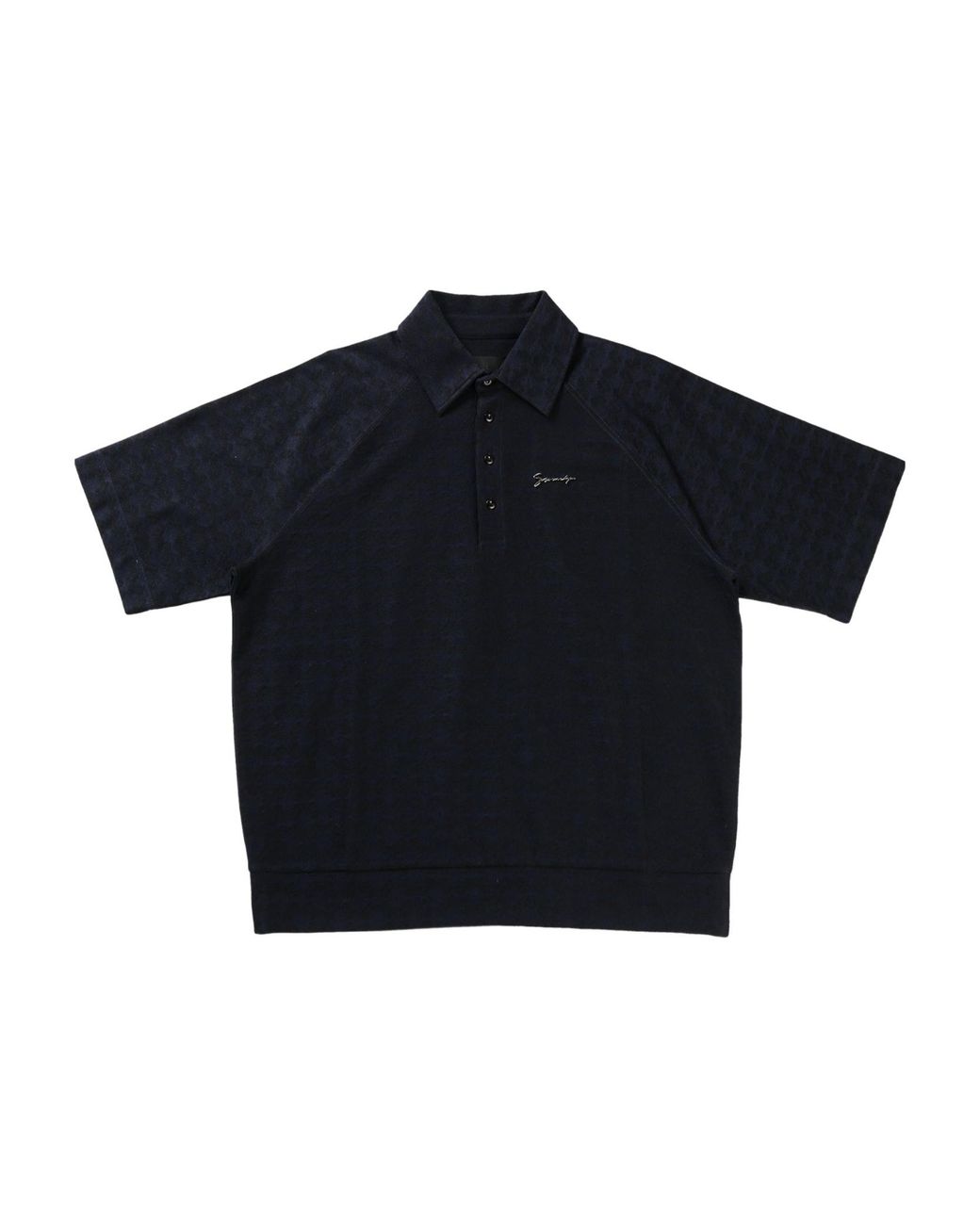 Givenchy Blue Monogram 72 Jacquard Polo Shirt for men