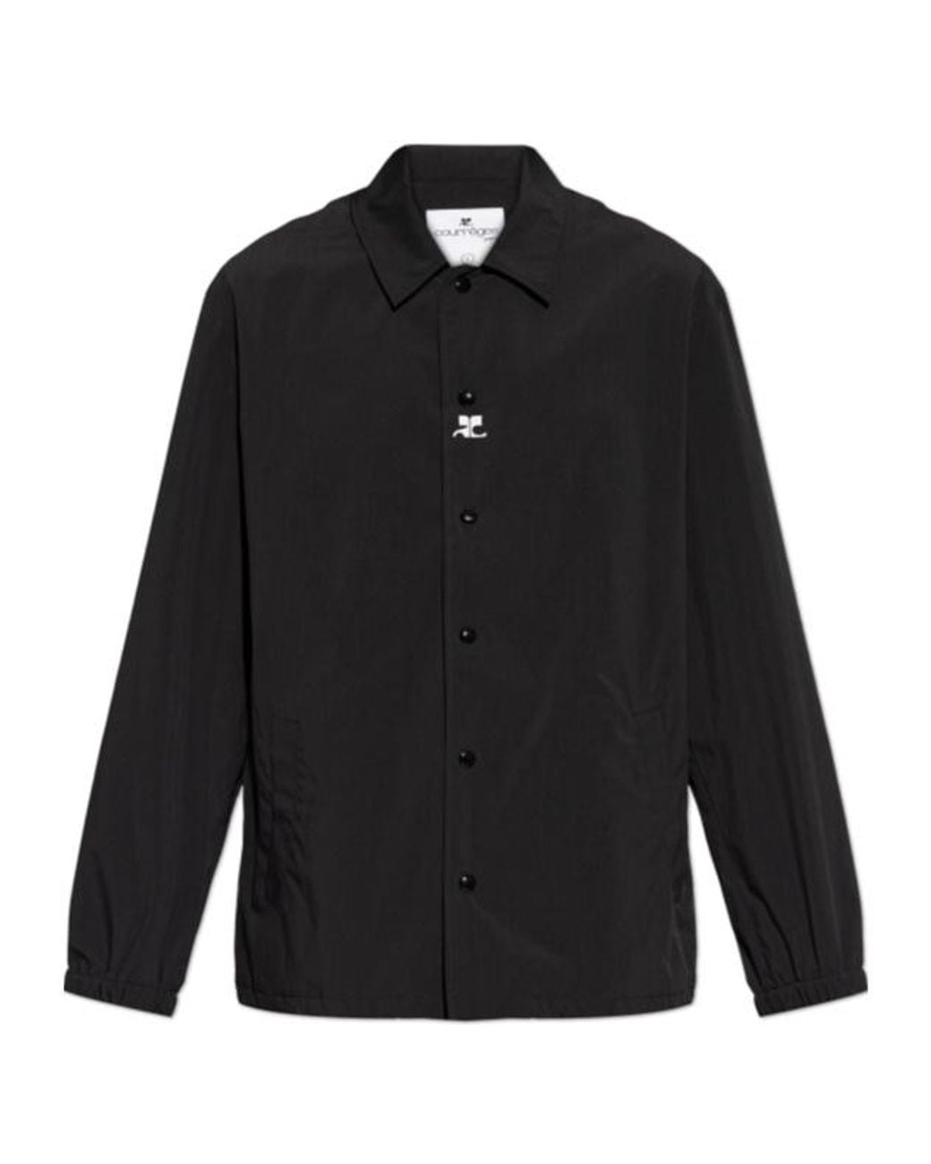 Courreges Black Shirt-Style Casual Jacket for men
