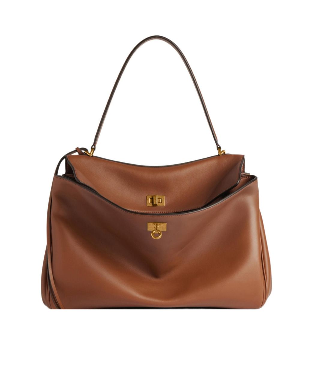 Balenciaga Brown Rodeo Medium Shoulder Bag